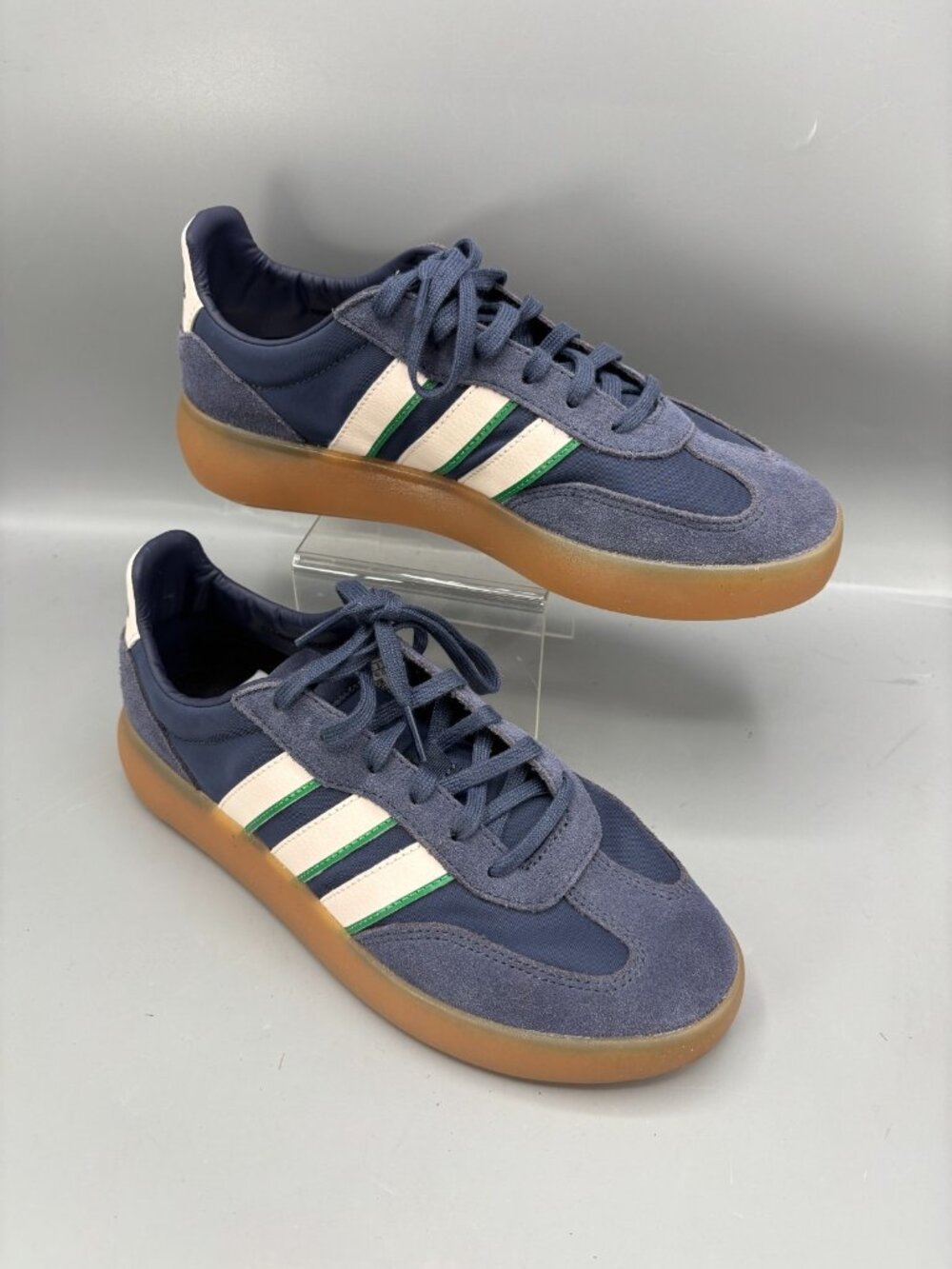 adidas Barreda Decode Sneaker Womens US 8.5 Blue Green Suede Sportswear JR3545